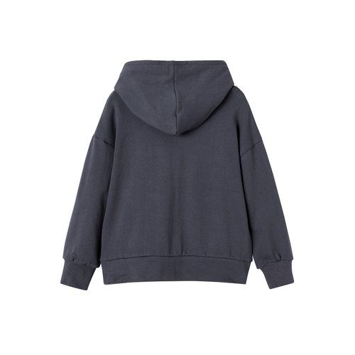 Sweat a capuche nasa bleu ardoise Vertbaudet La Redoute