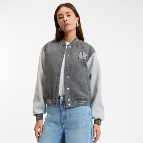 Blouson Femme Gris La Redoute - Taille 38-40, Occasion Très Bon état