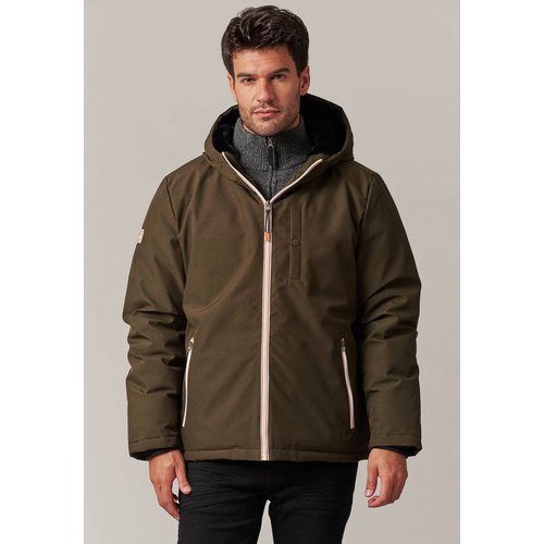 Veste courte a capuche pour homme dylano vert Deeluxe La Redoute