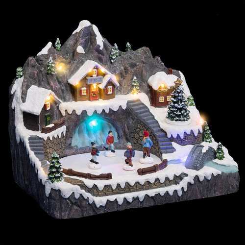 Village de noel anime et musical on sale