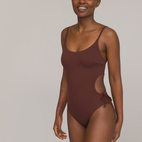 Side cut out one piece swimsuit shop