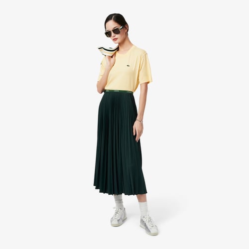 Jupe évasée Plissée GAP Regal Tea - Taille M, Vert Thé, Stretch, Neuve Avec étiquettes