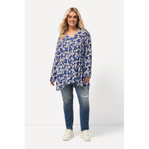 Blouse imprime coupe evasee coupe carree Ulla Popken La Redoute
