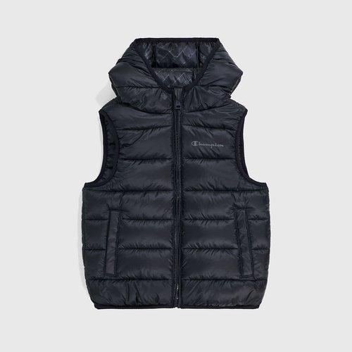 Doudoune sans manches a capuche noir Champion La Redoute