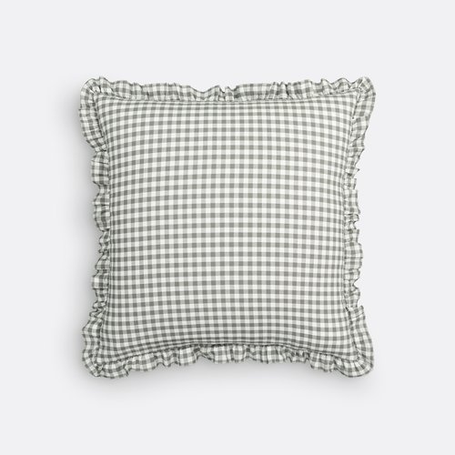Georgette Gingham 100% Washed Cotton Cushion Cover