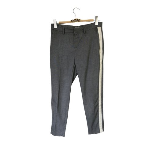 Pantalon droit tres bon etat gris Sud Express La Redoute