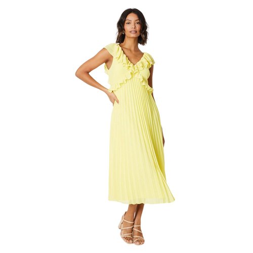 Robe mi longue jaune Dorothy Perkins La Redoute