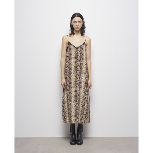Robe droite en soie cheap