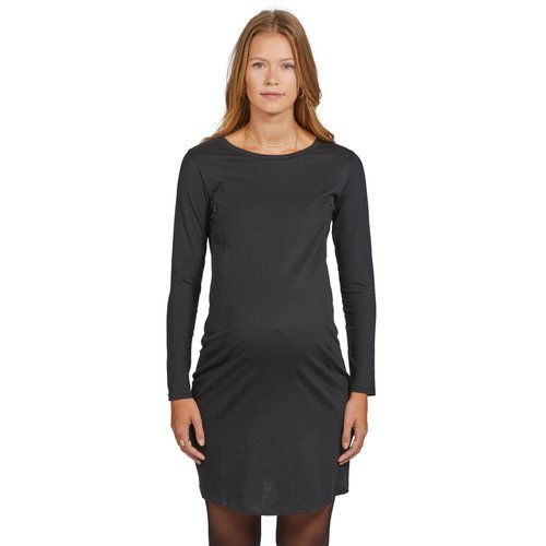 Robe tube en maille grossesse et allaitement noir Vertbaudet La Redoute