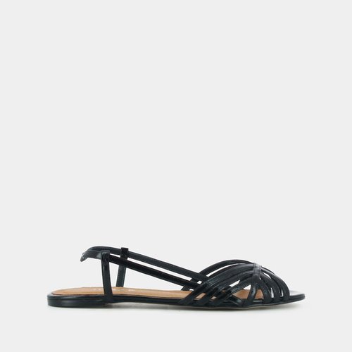 Sandales en cuir deluck Jonak noir La Redoute