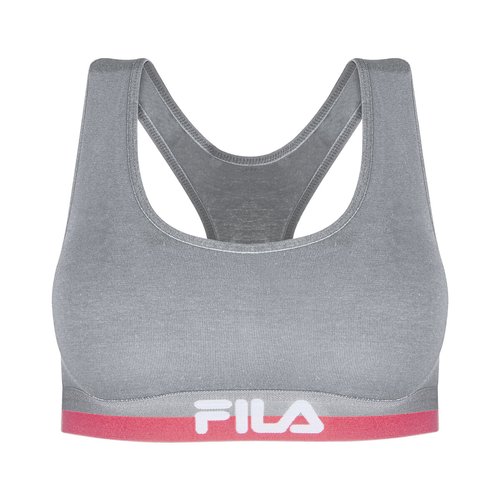 Basic sports bra grey marl Fila La Redoute