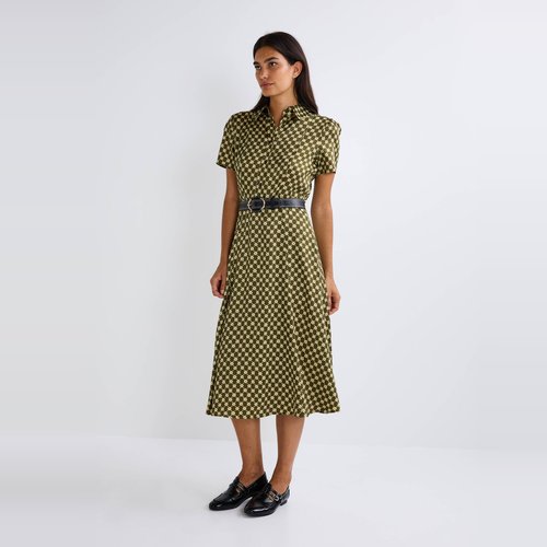 Robe midi imprimee kepi Monoprix La Redoute