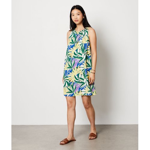 Robe courte sans manches fleurie ELO