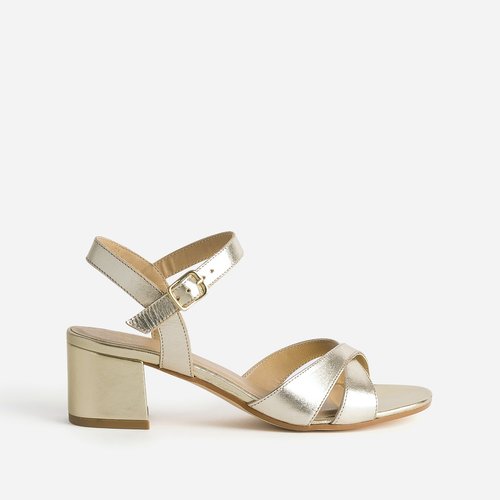 Sandales a talon gladie dore Eram La Redoute