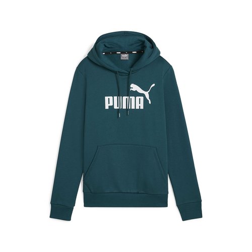 Felpa con cappuccio essentials logo in felpa verde pavone Puma La Redoute