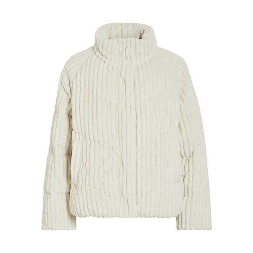 Blouson en tissu duveteux col montant ecru Vila La Redoute