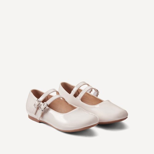 Ballerines Fille MOD8 Baby Luse Cuir Blanc – Neuves – Taille 21