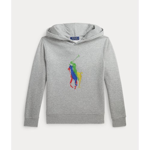 Grey polo pullover hoodie hot sale