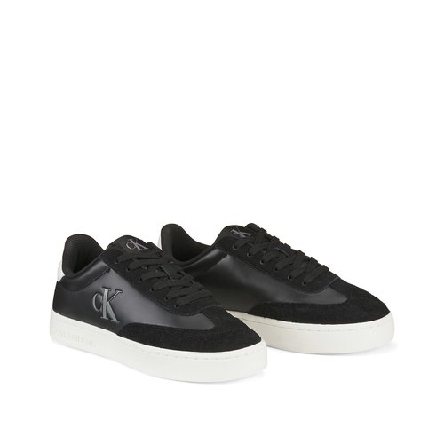 Leather trainers calvin klein cheap
