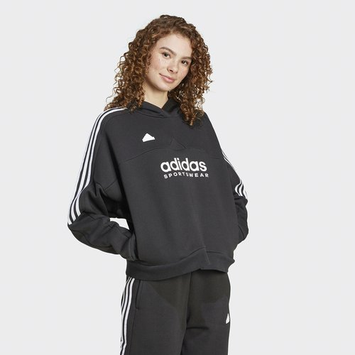 Sweat a capuche tiro cut 3 bandes noir Adidas Sportswear La Redoute