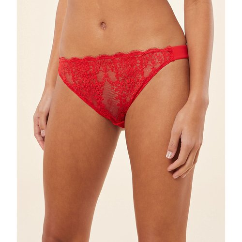 Culotte en dentelle parure rouge Etam La Redoute