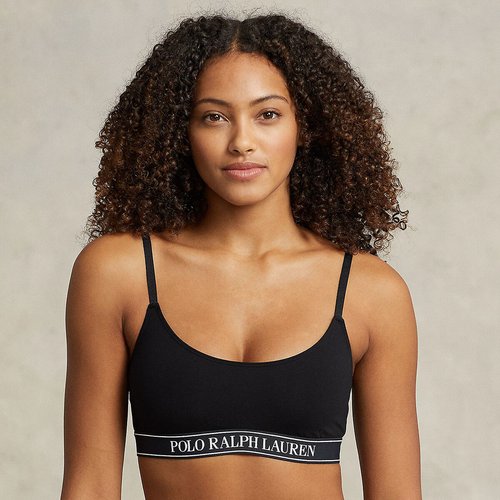 Brassiere sans armatures en coton essentials noir Polo Ralph Lauren La Redoute