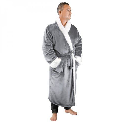 Robe de chambre polaire mixte Vivezen La Redoute