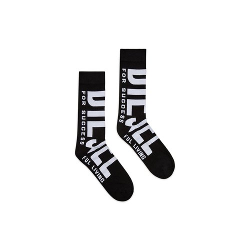 Calze alte maxi logo nero Diesel La Redoute