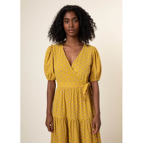 Robe longue moutarde hotsell