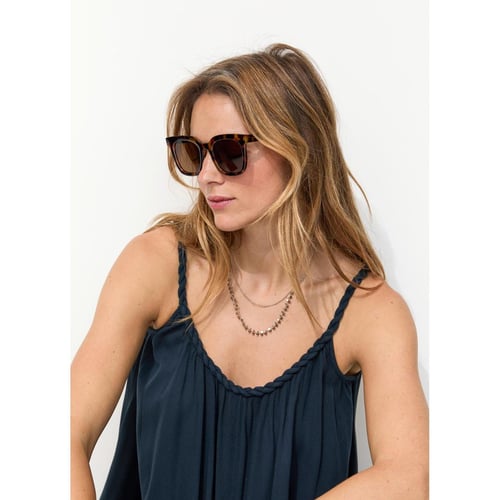 Lunettes De Soleil Ray-Ban Marron Pour Femme - Monture Marron, Occasion Mais élégantes