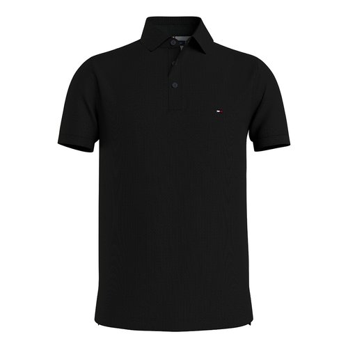 Organic cotton polo shirt with 3 button collar slim fit Tommy Hilfiger La Redoute