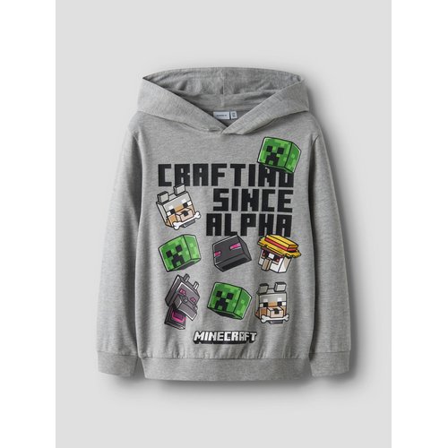 Pull Minecraft Garçon 11-12 Ans - Noir, à Capuche, Doudoune Molletonnée, état Très Propre