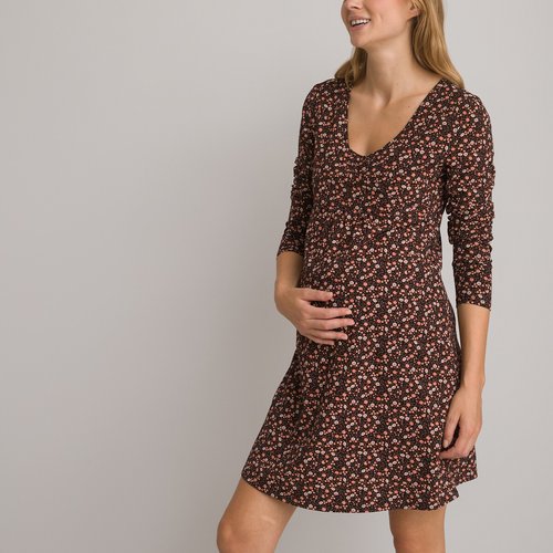 Chemise de nuit manches longues imprime La Redoute Collections La Redoute