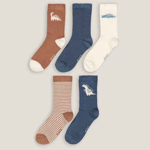 Lot de 5 paires de chaussettes motif dinosaure La Redoute Collections multicolore La Redoute