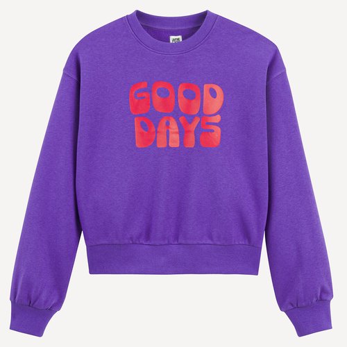 Felpa con cappuccio da donna lunga viola