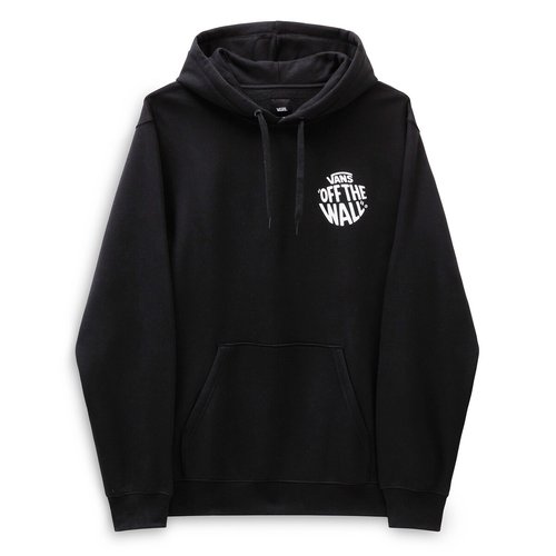 Hoodie with logo print on back black Vans La Redoute