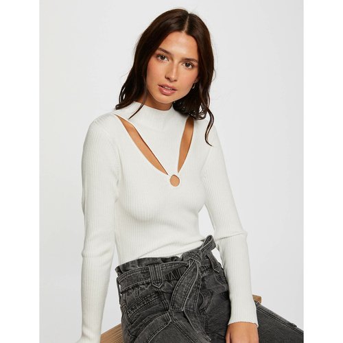 Pull manches longues a ouvertures off white Morgan La Redoute