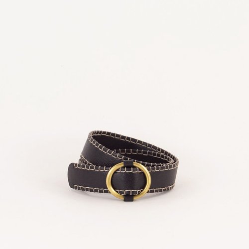 Ceinture cuir boucle ronde shop