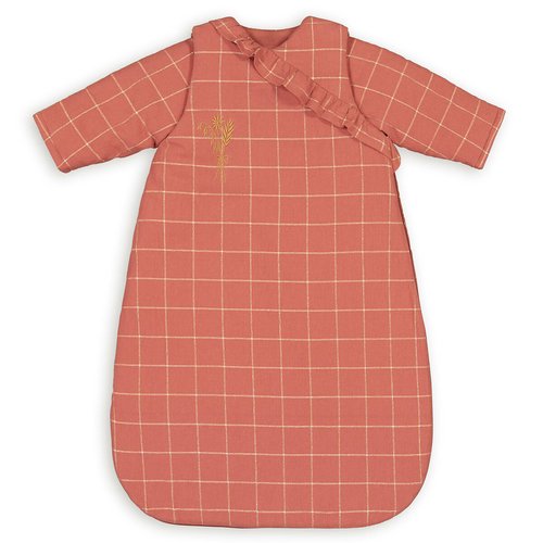 Melior 100 washed cotton sleep bag with removable sleeves sienna La Redoute Interieurs La Redoute
