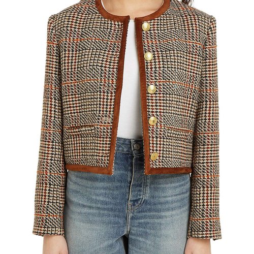 Short tweed jacket womens new arrivals