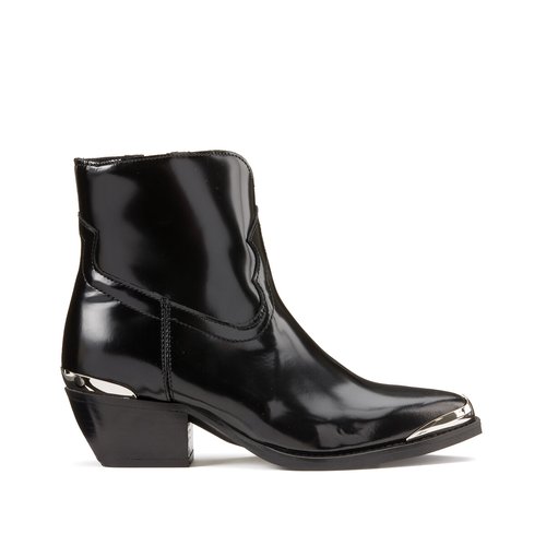 Bottines santiags talons moyen noir Ikks La Redoute