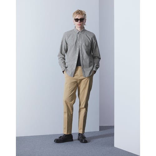 Chemise Homme à Rayures Chevignon – Modèle Régulier Gris En Coton – Taille M