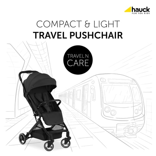 Hauck Poussette Compacte Sport Mickey Stars - Ultra Légère 5,9 Kg Avec Volant Jouet, Habillage Pluie Et Moustiquaire - Parfaite Pour Voyages