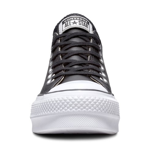 Chuck taylor all star lift leather ox trainers black Converse La Redoute