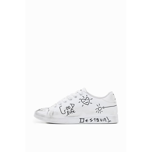 Baskets dessins blanc Desigual La Redoute