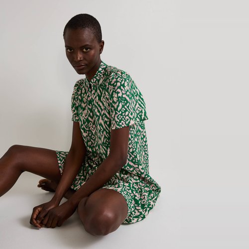 Chemise de nuit longue imprimee basilic Monoprix La Redoute