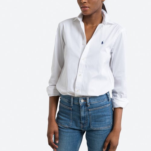 Ralph lauren womens white long sleeve shirt shop