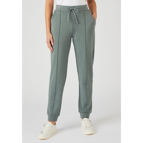 Pantalon de jogging en molleton vert eucalyptus Damart La Redoute