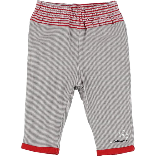 Pantalon CATIMINI Fille 10 Ans - Gris à Motifs Chiens, Taille élastique, Neuf