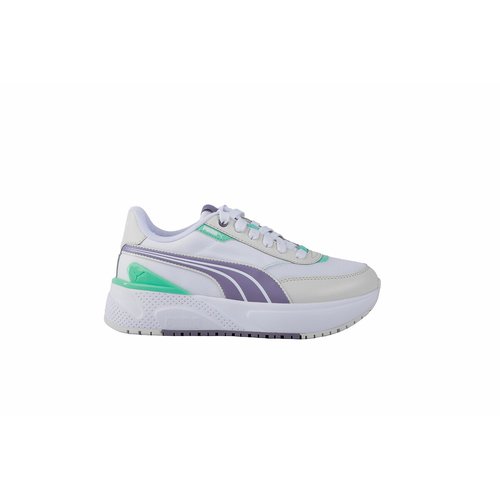 Grey and purple pumas top